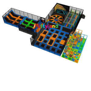 Mittyland A 1,200-square-meter Indoor Trampoline Park, A Commercial Sports And Entertainment Facility Featuring A Ninja Course And A Climbing Wall