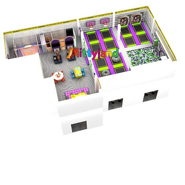 Mittyland 1,500 Sqm Indoor Trampoline Park with Basketball And Soft Foam Pit Facilities, Designed for Children