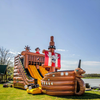 Commercial Inflatable Pirate Ship Water Slide Children Outdoor Playground Big Water Slides for Sale