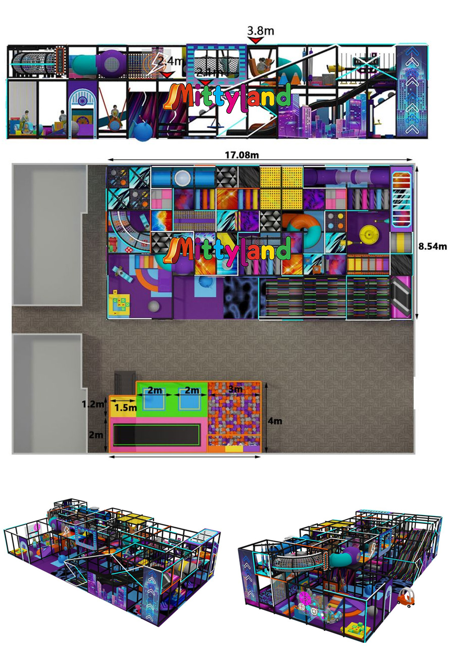 ODM Neon Light Indoor Playground factory