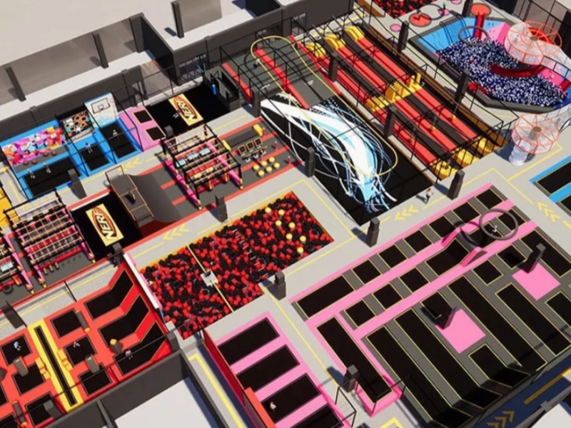 How To Set Up Different Difficulty Areas in A Trampoline Park?