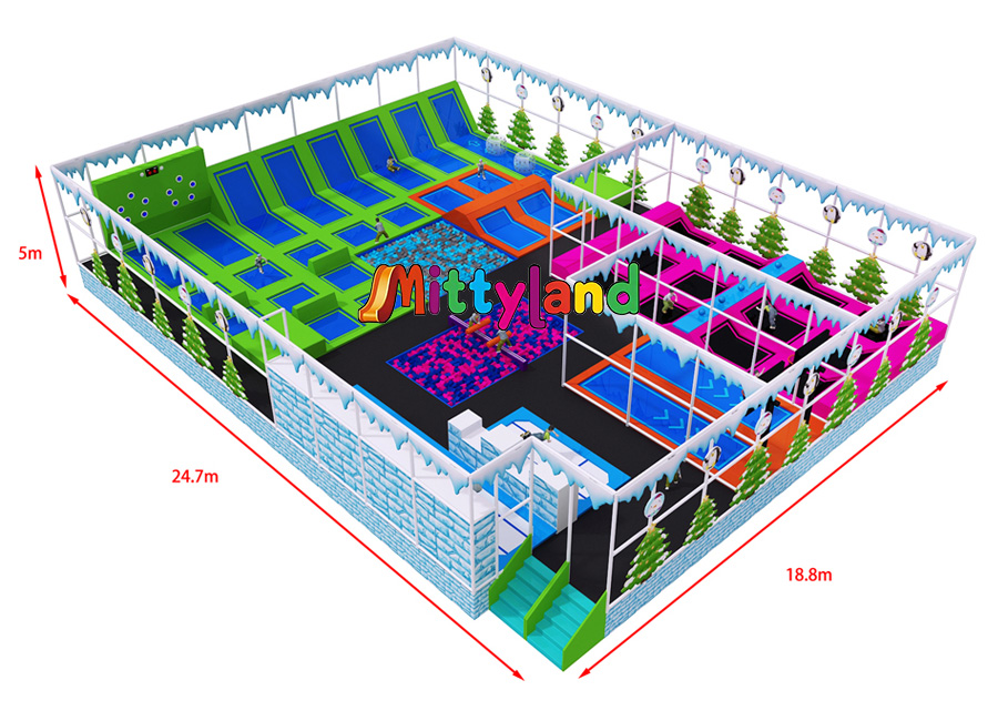 OEM indoor trampoline park manufacturer