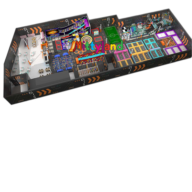 A 1,500 Sqm Commercial Indoor Sports And Entertainment Center Featuring Trampoline Parks And Ball Pits for All Age Groups