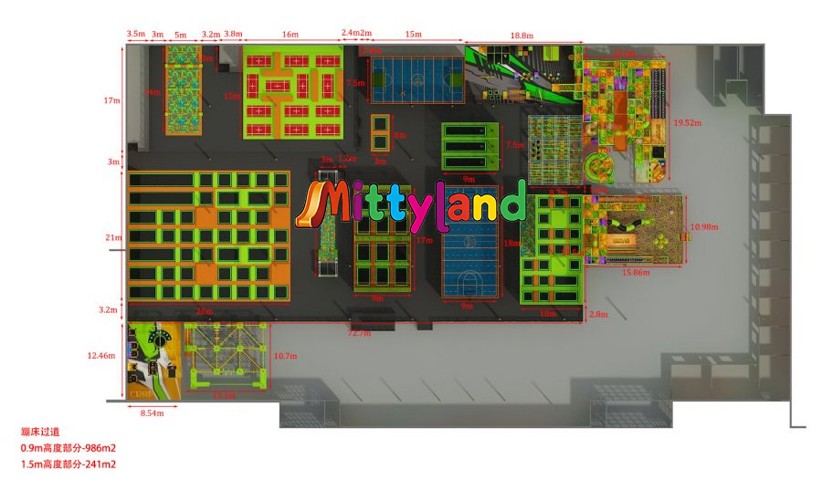 wholesale Super Larger Trampoline Park supplier