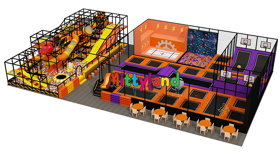 OEM Soft Play With Trampoline Park supplier