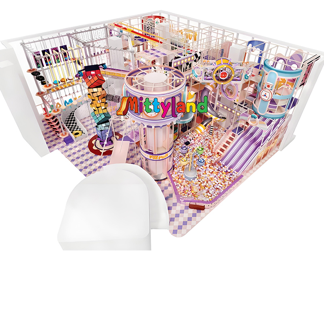 Mittyland A 2,000㎡ Candy-Themed Indoor Children's Playground Featuring Giant Slides, Ball Pits, And Rubik's Cube-themed Climbing Walls