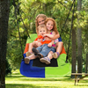 Colorful Saucer Swing Playground Tree Rectangle Swing for Kids with Durable Steel Frame