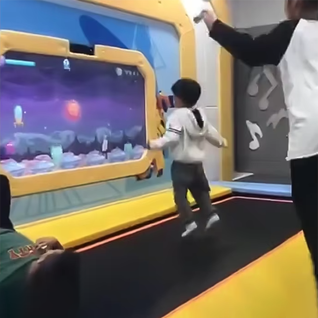 Interactive Trampoline with HD Screen Display Ar Projection Kids Trampoline Game Kinect Sensor for Indoor Playground Sports