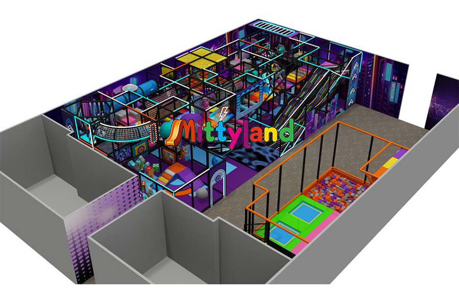 ODM Neon Light Indoor Playground factory