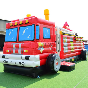 ODM Fire Truck Bounce House factory