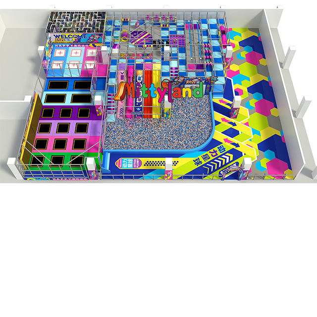 A 1,500-square-meter Indoor Trampoline Park with A Ball Pit Is Fun Enough As A Sports And Play Venue