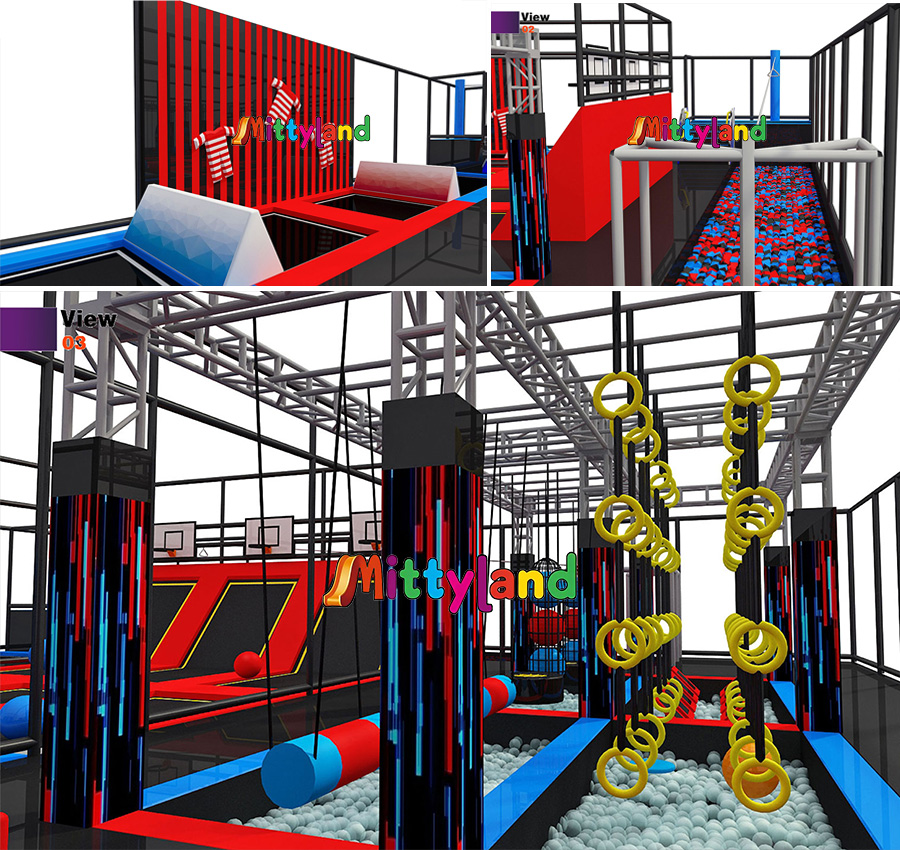 wholesale indoor trampoline park manufacturer