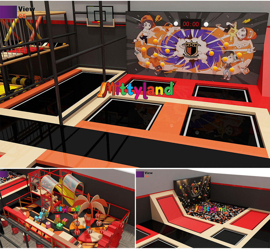 OEM indoor trampoline park manufacturer
