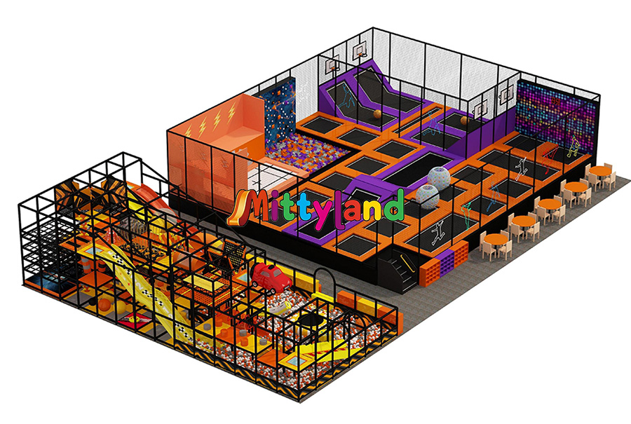 OEM Soft Play With Trampoline Park supplier