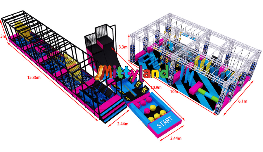 OEM indoor trampoline park manufacturer