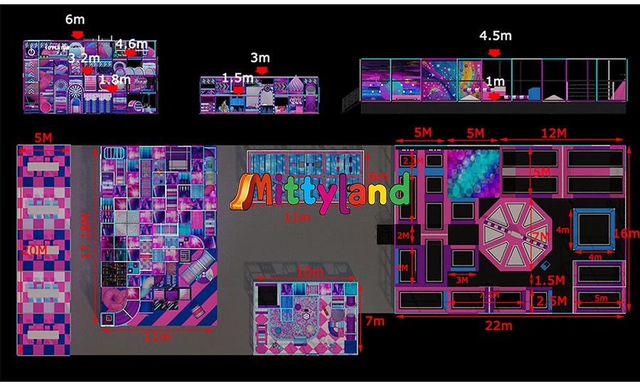 ODM New Trampoline Park Center factory