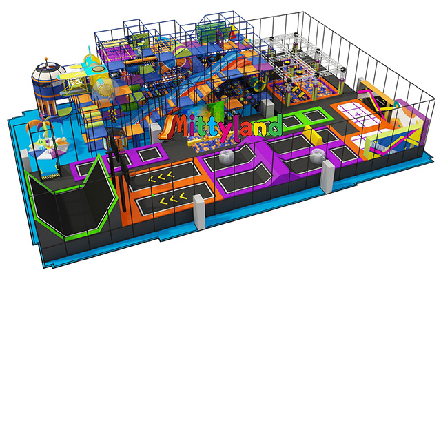 Mittyland A 500-square-meter Indoor Trampoline Park Featuring A Foam Pit And Advanced Electronic Systems for Commercial Use