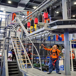 Customized Kid Rope Climbing Rope Course Equipment Children Indoor Playground Rope Course Adventure Park