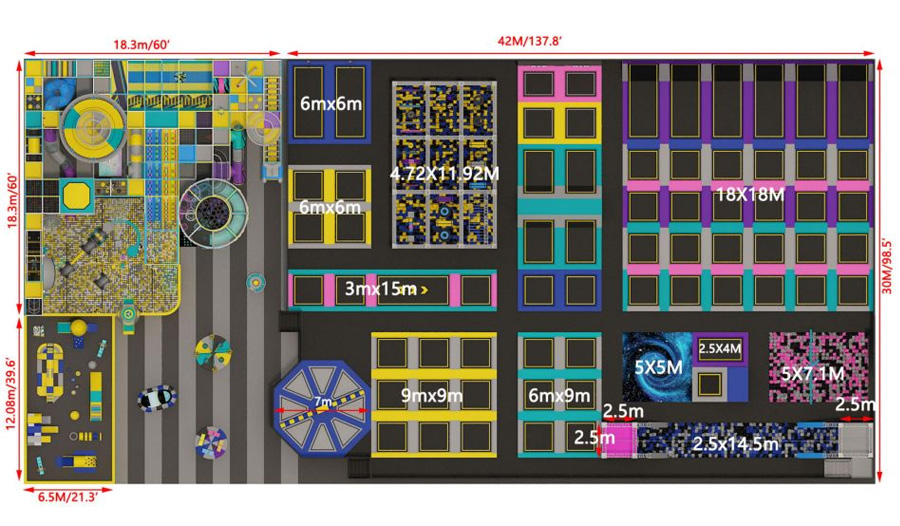 wholesale Jumping Trampoline Park bulk