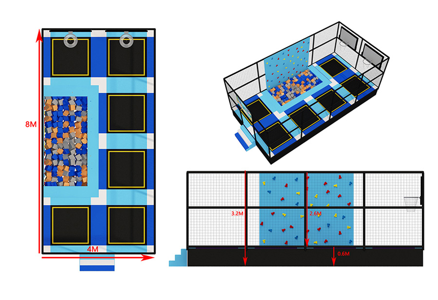 wholesale Kids Trampline Park supplier