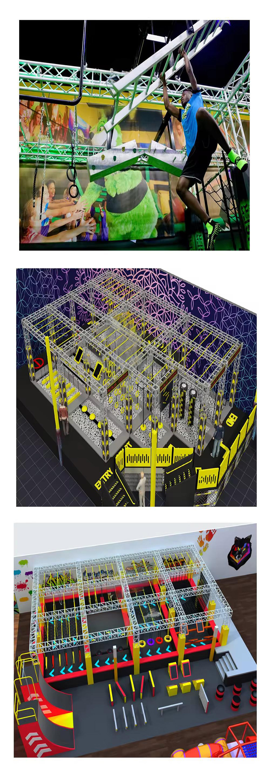 OEM american ninja warrior obstacle course supplier