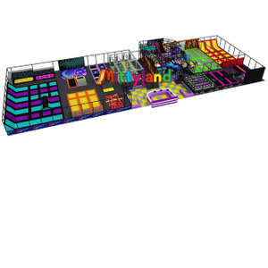 A 1,260-square-meter Indoor Trampoline Park Sports And Entertainment Complex Featuring A Foam Pit 