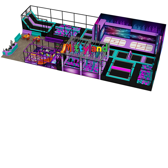 Mittyland A 350-square-meter Indoor Commercial Trampoline Park And Sports Playground with A Foam Pit That's Fun Enough