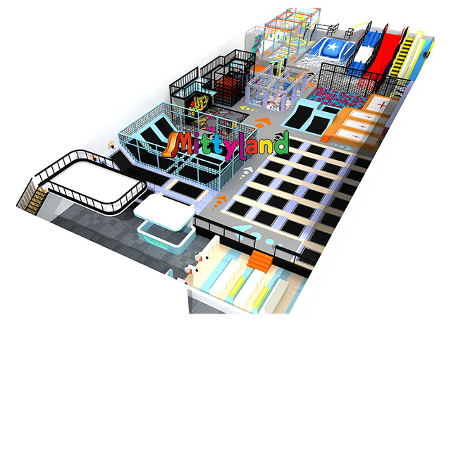 A 2,100 Sqm Indoor Extreme Sports Trampoline Park, Children's Playground, And Gym with A Ball Pit