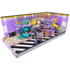 Big Slide Indoor Playground Equipment for Kids Soft Padded Play Ground with Wooden And Plastic Materials