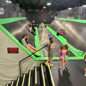 Trampoline Entertainment Equipment Elastic Trampoline Park with Obstacles Commercial Jumping Park