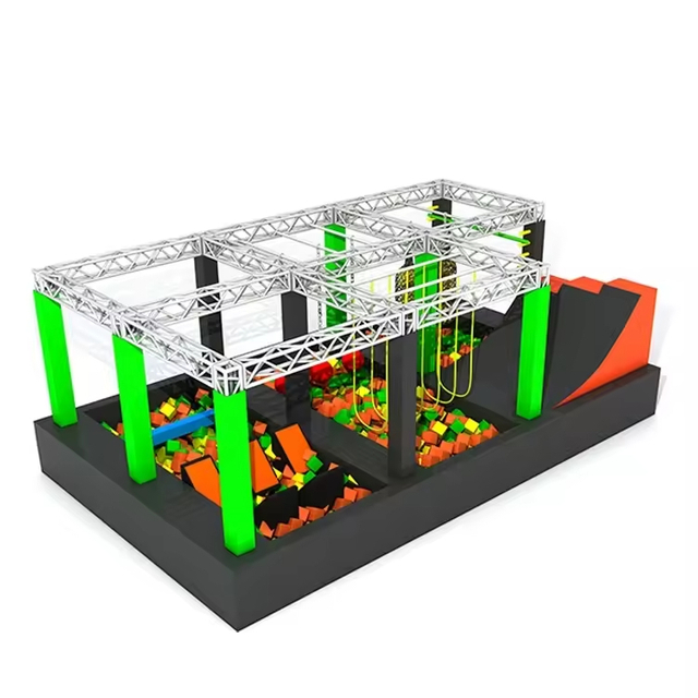 Children Play Structure Customized Parkour Indoor Playground Ninja Warrior Obstacle Course for Kids Ninja Courses