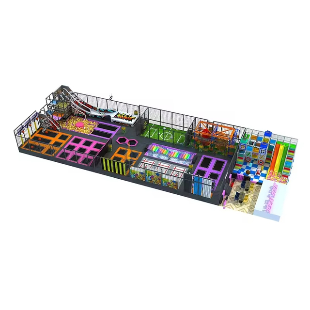 Amusement Park Commercial Themed Park Large Indoor Exercise Play Centre Indoor Trampoline Park for Kids And Adult