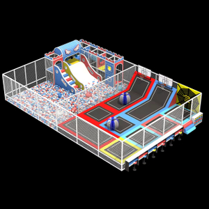 New Product Hot Sale Kids Soft Play Set Children's Trampoline Jump Amusement Park Facilities Playground Indoor With Ball Pool