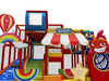 Cartoon Theme Small Mini Kids Soft Play Indoor Playground