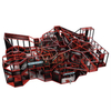 Newest Ninja Tag Interactive Arena Commercial Indoor Playground Adrenaline Park Equipment with Obstacle Indoor Adventure Park