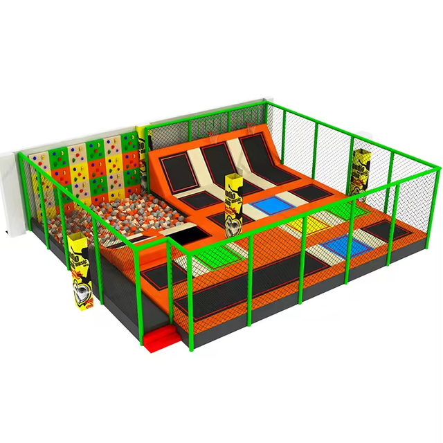 Commerical China Indoor Children Trampoline Kids Park Bungee Jumping Equipment