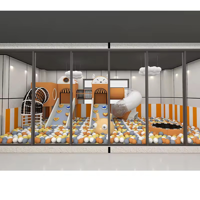 Indoor Playground Interactive Indoor Play Center Fun Playground for Children