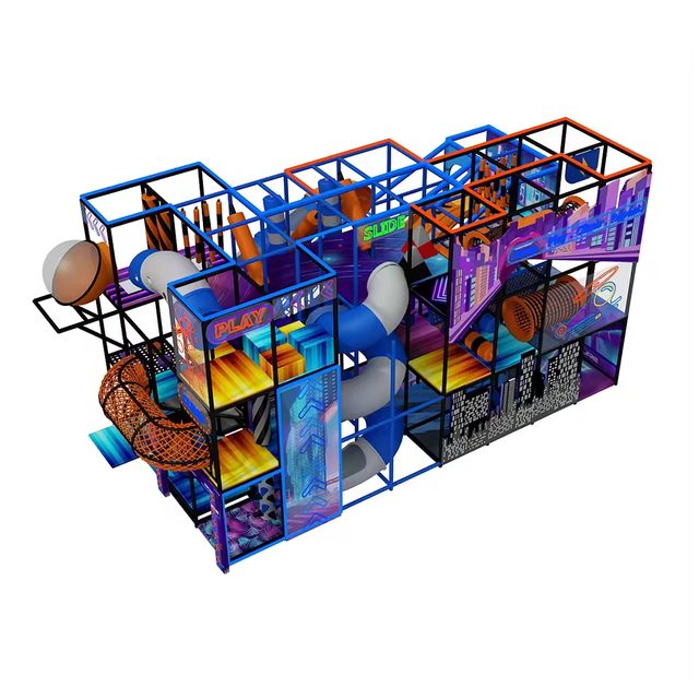 Hot Sale Neon Light Kids Indoor Playground Family Entertainment Center Equipment for Sale