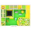 Mini Indoor Playground Baby Soft Play Equipment With Plastic Slide And Ball Pool Trampoline for Restaurant And School