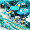 Large Indoor Playground Ocean Theme Soft Play Set With Octopus Slide Turntable Interactive Game for Family Entertainment Center
