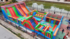 Commercial Inflatable Playground Attractions Air Trampoline Obstacle Course for Adults Jumping Bounce Comes with Blowers