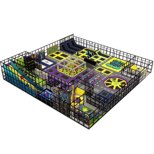 Commercial Big Indoor Trampoline Kids Trampoline Park Professional Custom Indoor Trampoline Park with Ninja Course