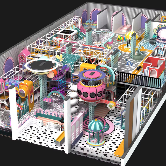 Commercial Adventure Park Rope Course Family Play Center Naughty Castle Customized Theme Indoor Playground Equipment for Kids