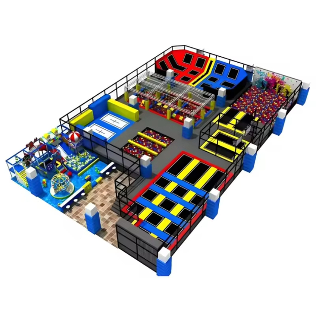Manufacturer's Indoor Adventure Park Large Trampoline Indoor Playground Trampoline Park Solution