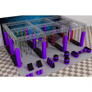 Hot Selling Professional Durable Amusement Park Rope Course Large Indoor Playground Ninja Warrior Obstacles