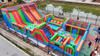 Commercial Inflatable Playground Attractions Air Trampoline Obstacle Course for Adults Jumping Bounce Comes with Blowers
