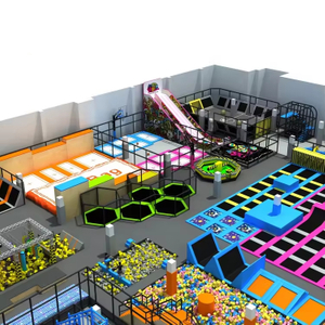 Soft Play Equipment Big Fitness Jumping Amusement Kids Indoor Trampoline Park Indoor in Ground Trampoline