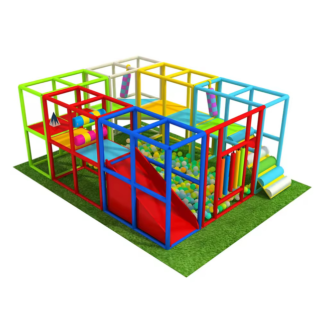 Hot Sale Movable Rent Used Mini Soft Play Area Kids Slide Games Children Small Indoor Playground Equipment with Ball Pool