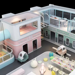 Pretend City Town Playhouse Toddler Role Play House Soft Games City Role Play House Game Room Kids Indoor Playground Equipment