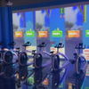 Commercial Smart Riding Interactive Bike Cycle Game System for Shopping Mall Kids Corners And Leisure Areas
